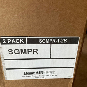 Best air Pro SGMPR-2 20X25x6 Furnace Air Filter, Merv 11 2 Pk, new, SGMPR-1-2b