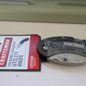 CRAFTSMAN Folding Lockback Utility Knife 2.25" Blade w/Black Handle 938002 NEW