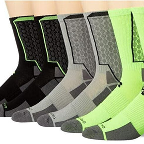 Russell Men's Active Performance Snake Bite Dri-Power 360 Crew Socks 6 pair