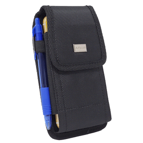 For Sonim XP8 , XP7 Heavy Duty Holster Nylon Canvas Carry Case Metal Clip Pouch / Type Black Nylon