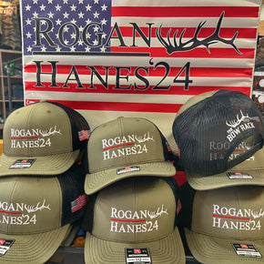 Rogan - Hanes '24 Bow Rack Hat Loden/Black Snap Back