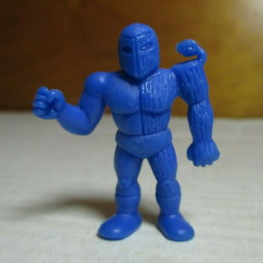 80s M.U.S.C.L.E. Men Kinnikuman Dark Blue Color 2" Bam Bam Ji Figure #100 Mattel