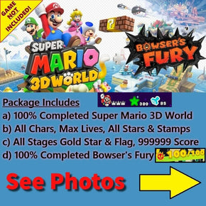 Super Mario 3D World + Bowser's Fury (Switch Save Edit) Service, NOT A GAME