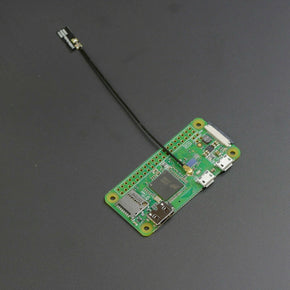 Raspberry Pi Zero W with External WiFi Antenna Connector (U.FL) / Antenna Molex 100mm flexible antenna / Headers Included, not soldered