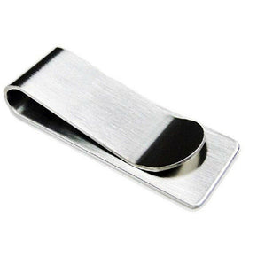 Stainless Steel Money Clip Silver Metal Pocket Holder Wallet Credit Card Holder