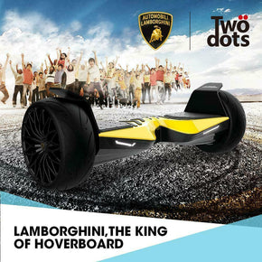 Lamborghini Self Balancing Scoter with 8.5" Wide Wheels Off Road App control / Color Yellow