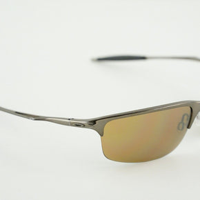 OAKLEY Half Wire 2.0 Black Chrome / Tungsten Iridium Sunglasses 57-19