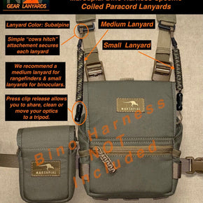 N2 The Wild Gear Lanyards Marsupial Bino Harness Specific "LANYARDS" (3 colors) / Size & Color Medium SUBALPINE