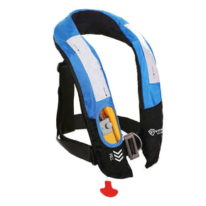 Eyson Inflatable Life Jacket Life Vest Highly Visible Manual for Adults / Color Blue