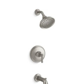 KOHLER Capilano Single-Handle 3-Spray Tub and Shower Faucet in Brushed Nickel F1