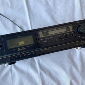 Vintage Aiwa Cassette Deck AD-F300 Stereo Tape Player Recorder Black Needs Belts