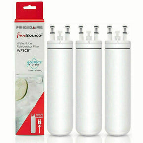 3 PACK Fit Frigidaire WF3CB Pure Source 3 Refrigerator Water Filter Red