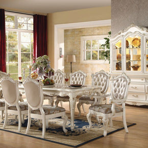 Acme Furniture Chantelle Pearl White 9 Piece Dining Set