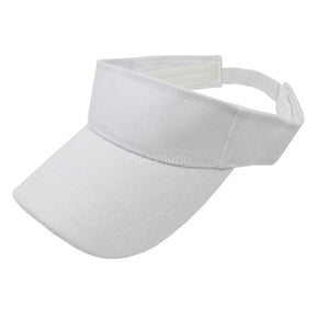 Visor Sun Hat Golf Tennis Beach Men Women Cap Adjustable Sports Plain Colors / Color you need WHITE