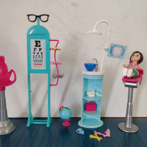 Barbie Careers Eye Doctor & Dentist Set Partial READ