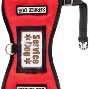 barkOufitters Service Dog Vest Harness and 4 Sizes RED Emotional Support Animal / Size S, 23" - 28" Girth