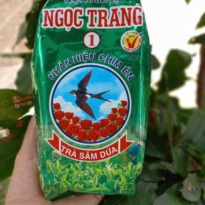 Vietnamese Pandan Leaf Green Tea, Tra Sam Dua Ngoc Trang, 70gx2 (2 Packs)