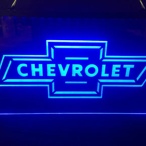 Chevrolet Bow tie Led Neon Light Sign Chevy Game Room Man Cave