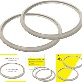 10 Inch Fagor Pressure Cooker Replacement Gasket (Pack of 2) - Fits Many 10