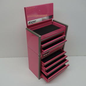 Snap-On - Micro Roll Cab BOTTOM & TOP chest "SET" Mini Tool Box Pink. Brand NEW