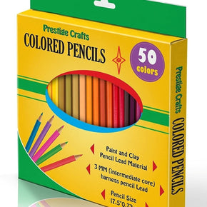 Prestige Crafts Colored Pencils Pack of 50 Assorted Colors