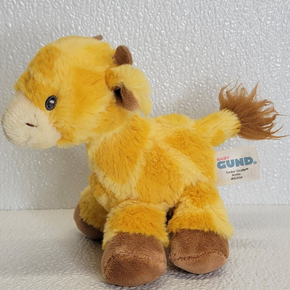 Baby Gund Tucker Giraffe Stuffed Animal Rattle Toy Plush Yellow Brown 4053924