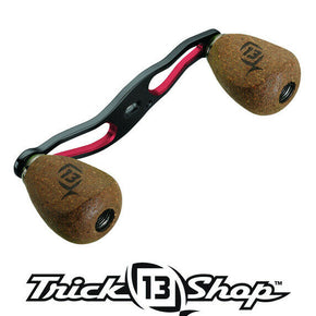13 Fishing Trick Shop Black/Red Handle With Cork Knobs For Concept Reels New