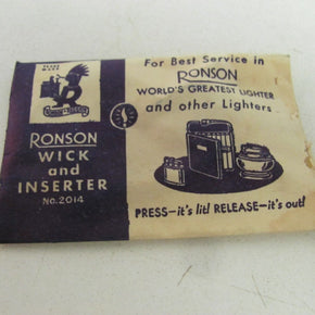 RONSON WICK AND INSERTER NO. 2014 IN ORIGINAL PACKAGE