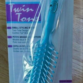 Vintage 1992 GOODY Twin Tone Turquoise Small Styling Hair Brush~NEW Sealed