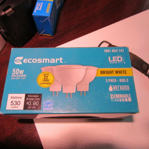 EcoSmart 50W Equivalent Bright White MR16 GU5.3 Dimmable LED Light Bulb