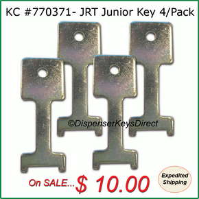 Kimberly Clark #770371 JRT Junior Key for Jumbo Toilet Tissue Dispensers (4/pk.)