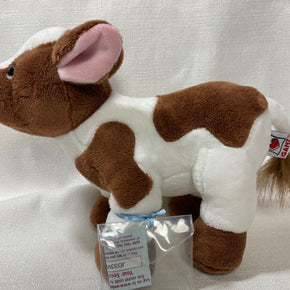 Chocolate Milk Cow Webkinz Plush with code and all tags -CODE HAS BEEN USED