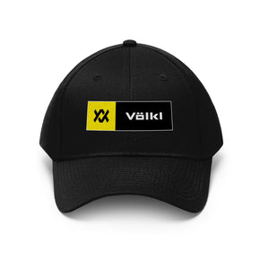 Volkl Logo Sports Equipment Snowboard Unisex Twill Hat / Color Black