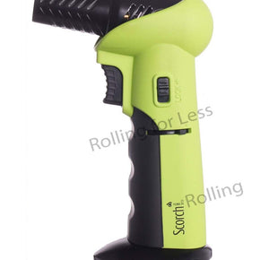 Scorch Torch Single Flame  Adjustable Angle Torch Lighter / Color Green