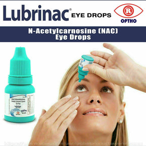 Lubrinac Eye Drops Cure Cataract Carnosine NAC Glaucoma BrightC Clarity 10 Ml / PACK OF: 1