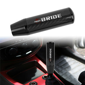 V4 Universal BRIDE 13CM Black Carbon Fiber Manual Gear Stick Shift Knob Shifter