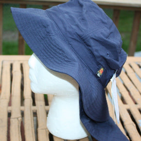 NWT Adams summertime Extreme Vacationer bucket hat cap UBM101 zipper neck cape L / Color Blues / Shade Dark Blue, Navy