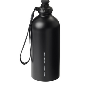 NIP STAMPD x IKEA Spanst Black Water Bottle With Wrist Strap White Coordinates