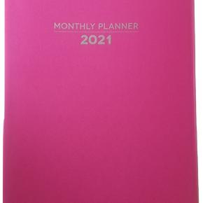 2021 Monthly Planner for Organizing your Calendar 7.5x10.25, Select Your color! / Color Pink