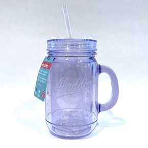 Aladdin Classic Insulated Clear Mason Jar Tumbler Mug With Straw 20oz BPA-free