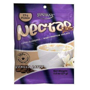 Syntrax Nectar Whey Protein Isolate 1.0 Oz Packs (27 g) 16 Flavors / Flavor Vanilla Latte