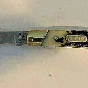 BUCK SOLO MODEL 379 FAUX STAG HANDLED FOLDING POCKET KNIFE   **NEW**