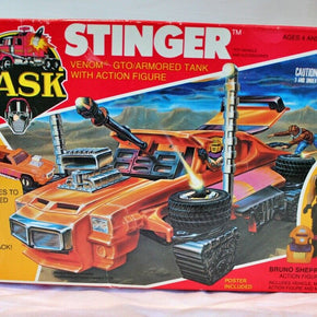 M.A.S.K. Stinger Venom GTO Armored Tank Bruno Sheppard In Box Kenner 1985