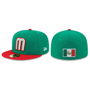 Mexican National Baseball - WBC Mexico New Era - 59FIFTY Fitted Cap - 2 Tone / Size 7 1/8