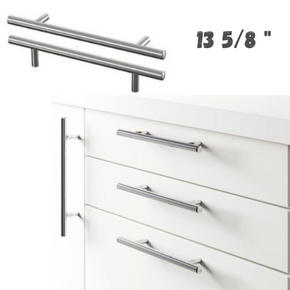 Set of 2 - IKEA Lansa Handles 13 5/8”(345mm) 401.387.60. Stainless Steel, Drawer