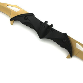 Snake Eye Tactical Dual Blade Bat Designed Action Assisted Folding Pocket Knife