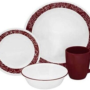 New Corelle Livingware Bandhani 16 Piece Dinnerware Set, Service for 4