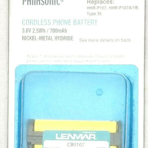 Cordless Phone Battery 3.6V 700mAh NiMH Replaces HHR-P107 For Panasonic