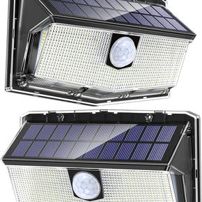 2x 300 LED Solar Lights Outdoor Waterproof 3 Mode Motion Sensor Security Lamp