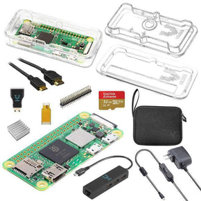 Vilros Raspberry Pi Zero 2 W MAX Kit - Clear Case Edition